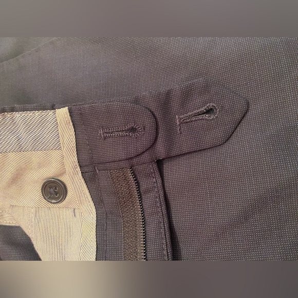 Massimo Dutti Dress Blue Pants Men's Super 130’s Wool Size 32/32 - Picture 6 of 9